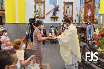  Telde rinde honores a la Virgen de Las Nieves con una solemne misa en Lomo Magullo/Francisco Javier Santana-TA.